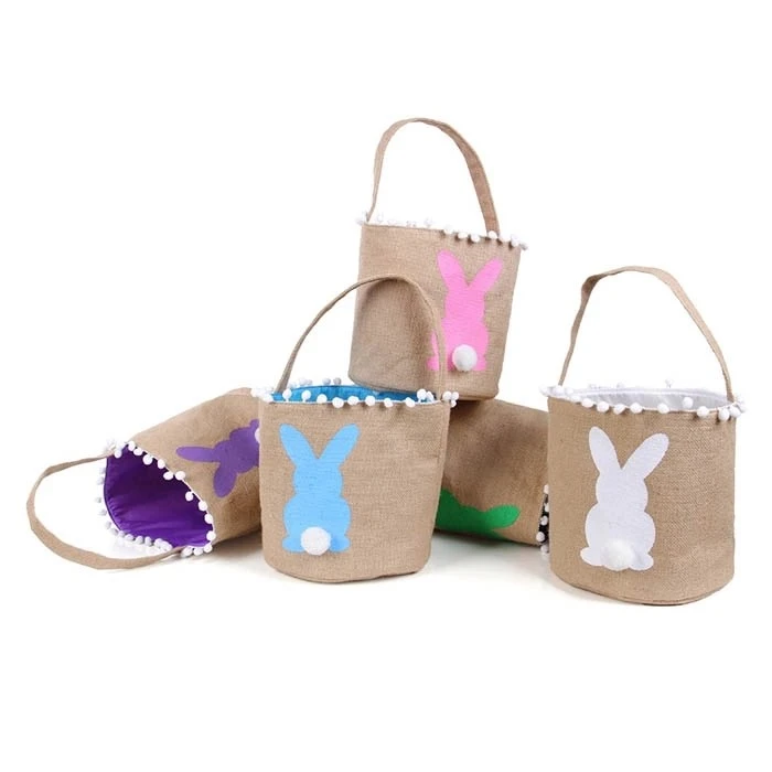 Jute Easter Bunny Basket Jute Easter Bunny Basket